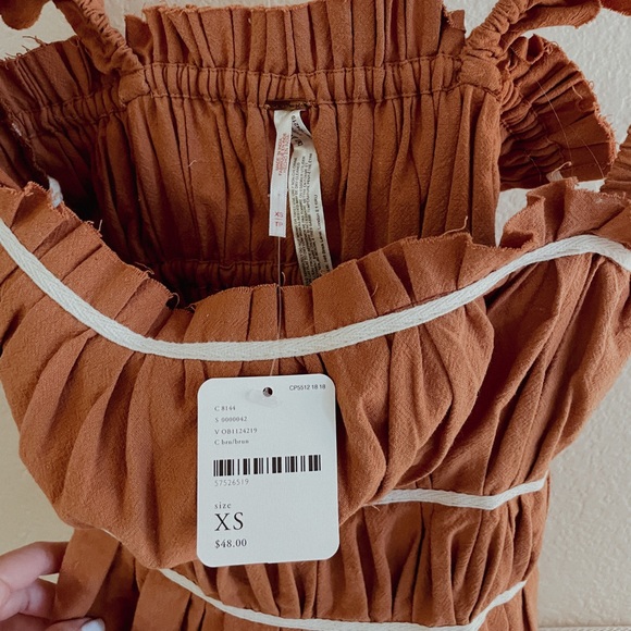 Rust vintage Free People Top NWT - Picture 5 of 6